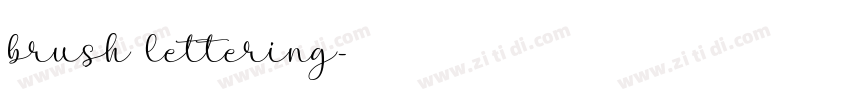 brush lettering字体转换